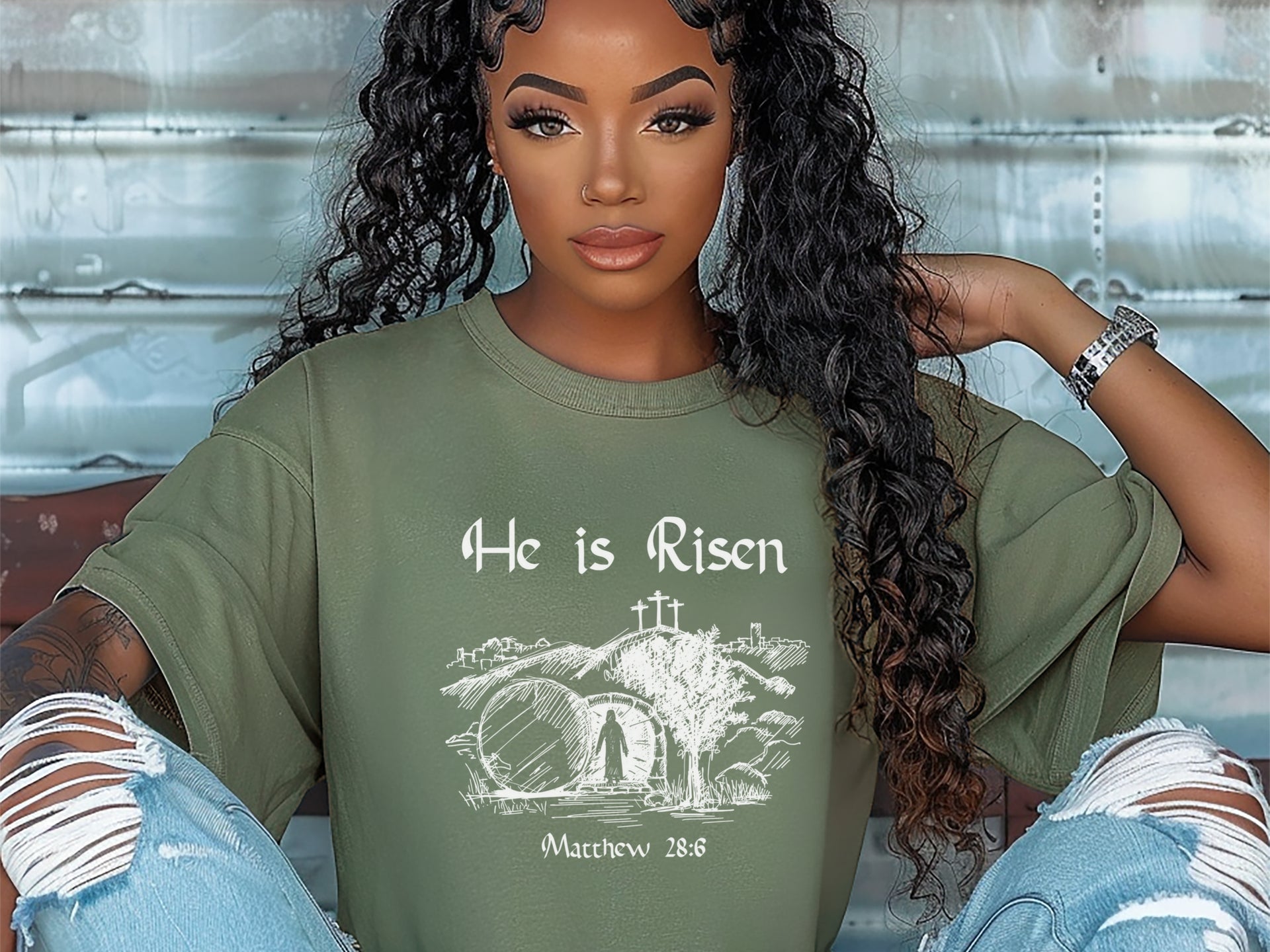 He is Risen Unisex Relaxed Fit T-Shirt - My Faith My Father