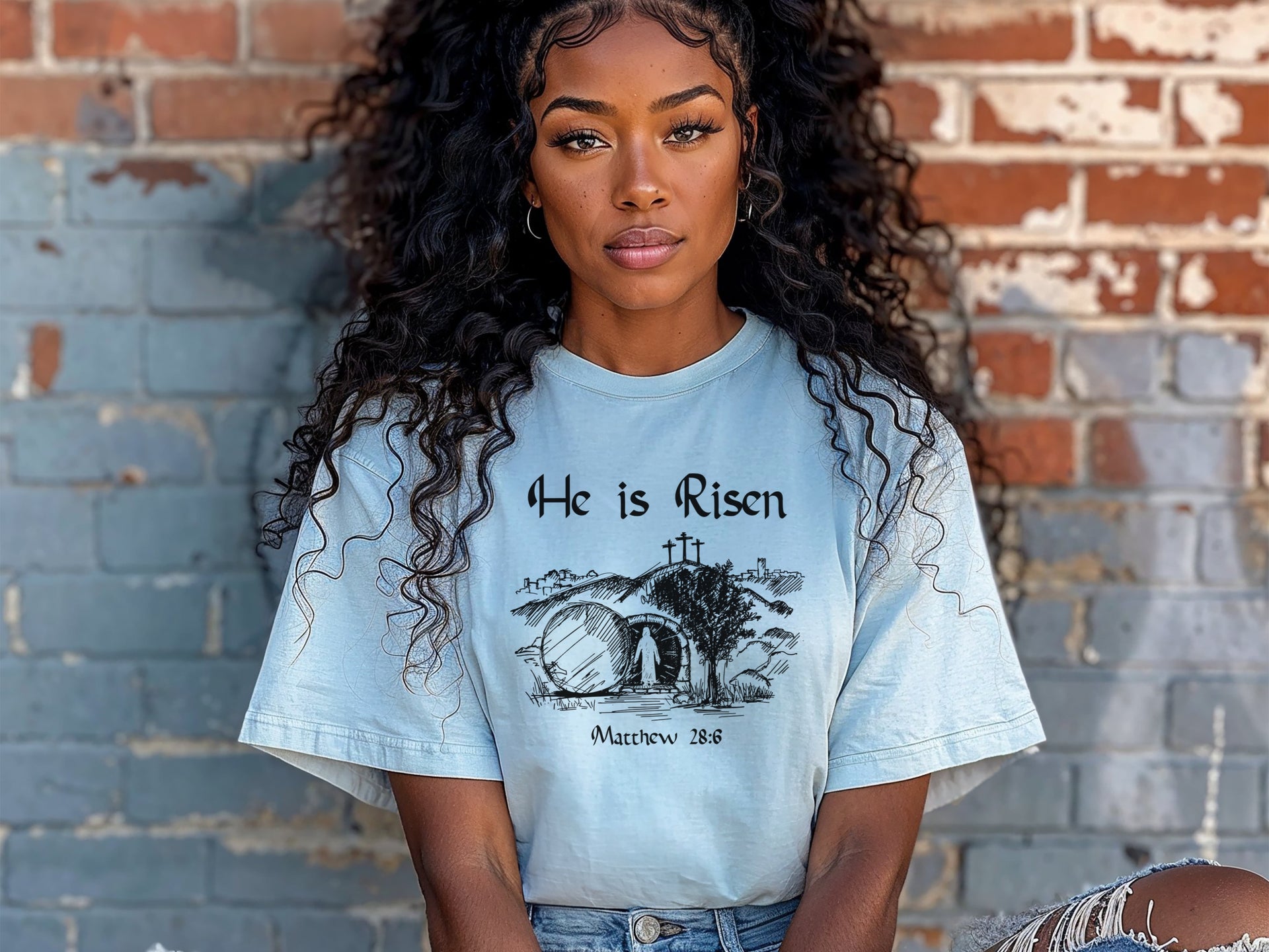 He is Risen Unisex Relaxed Fit T-Shirt - My Faith My Father