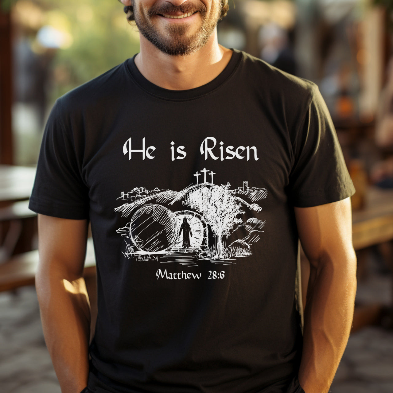He is Risen Unisex Relaxed Fit T-Shirt - My Faith My Father