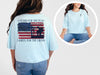 I Stand for the Flag, Kneel for the Cross Unisex Relaxed Fit T-Shirt