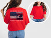 I Stand for the Flag, Kneel for the Cross Unisex Relaxed Fit T-Shirt