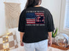 I Stand for the Flag, Kneel for the Cross Unisex Relaxed Fit T-Shirt