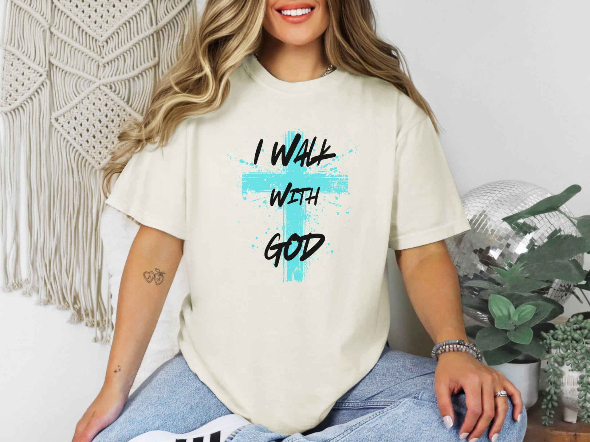 I Walk With God Unisex Relaxed Fit T-Shirt - My Faith My Father