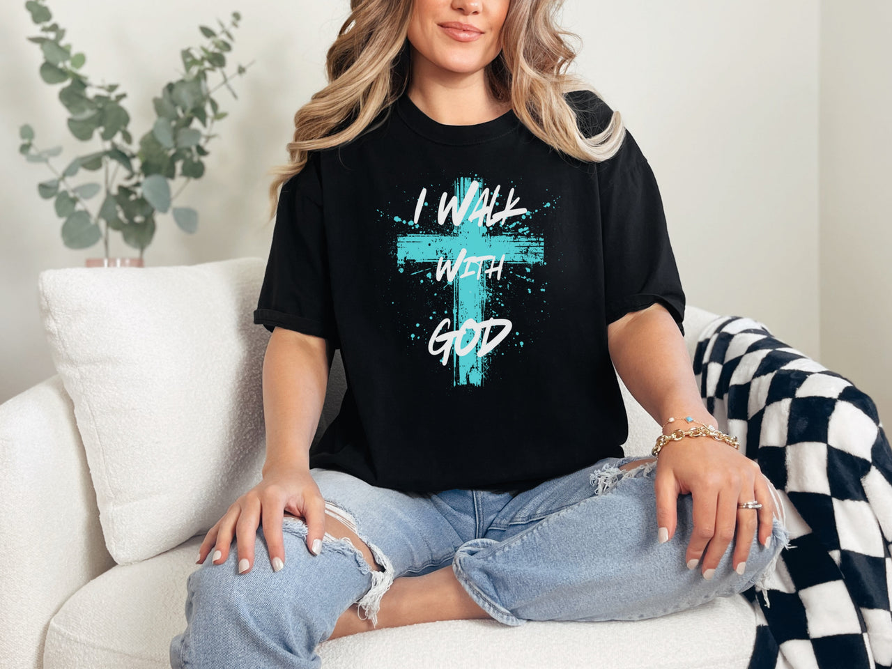 I Walk With God Unisex Relaxed Fit T-Shirt - My Faith My Father