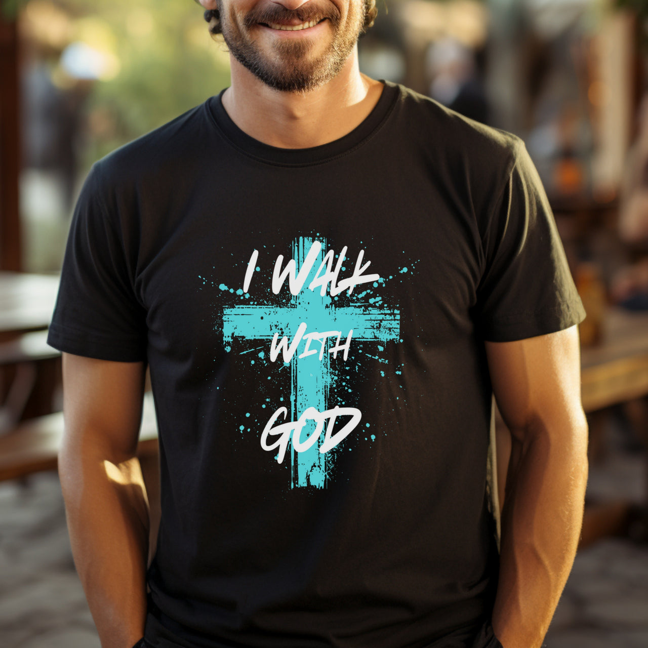 I Walk With God Unisex Relaxed Fit T-Shirt - My Faith My Father