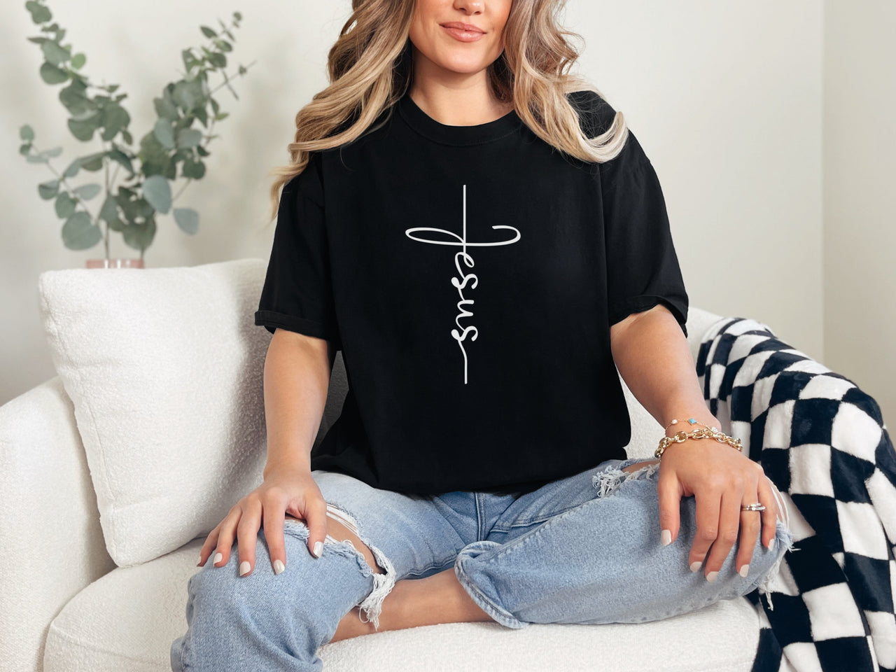 Jesus Cross Unisex Relaxed Fit T-Shirt - My Faith My Father