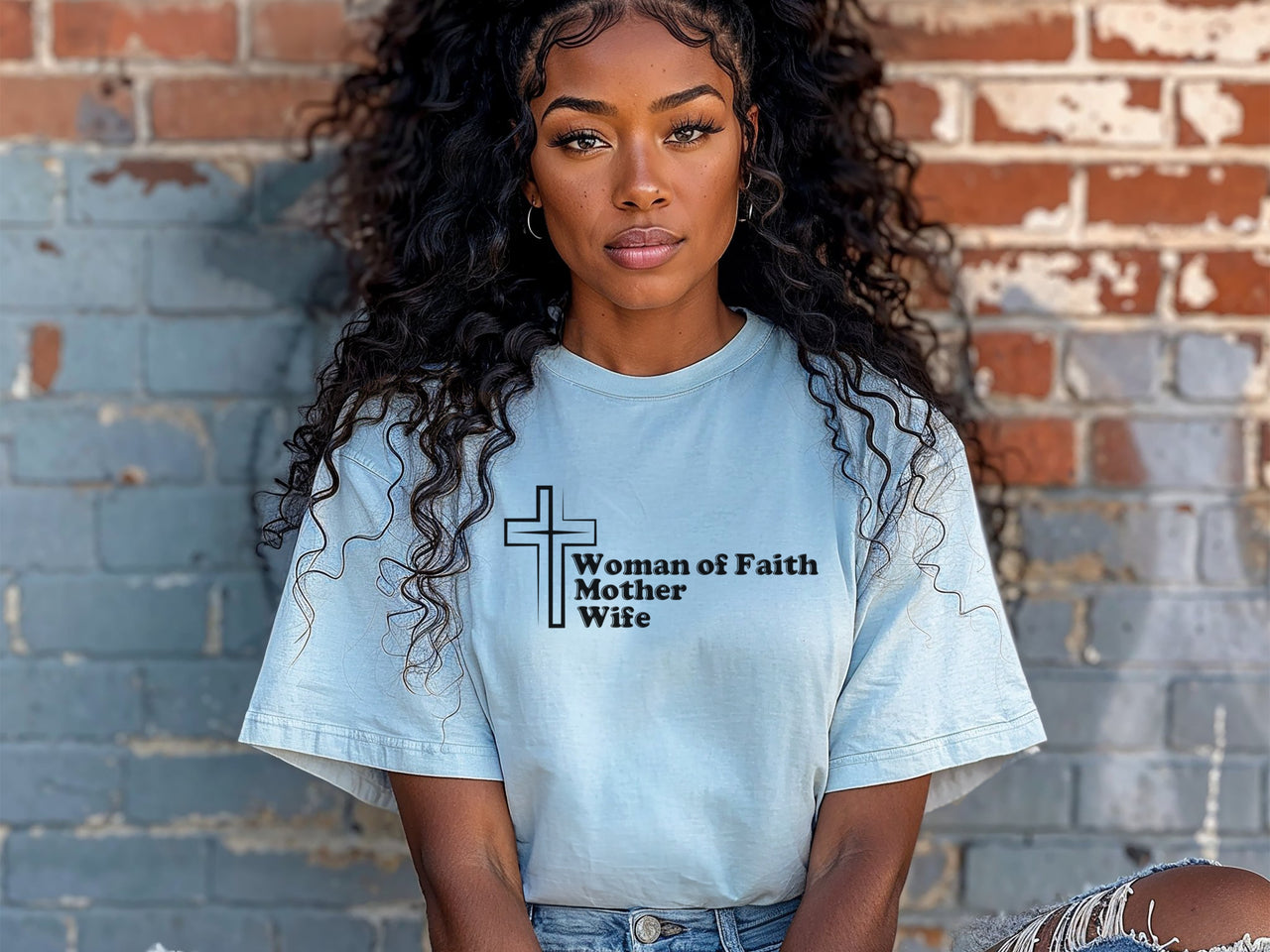 Woman of Faith, Mother, Wife Relaxed Fit T-Shirt - My Faith My Father