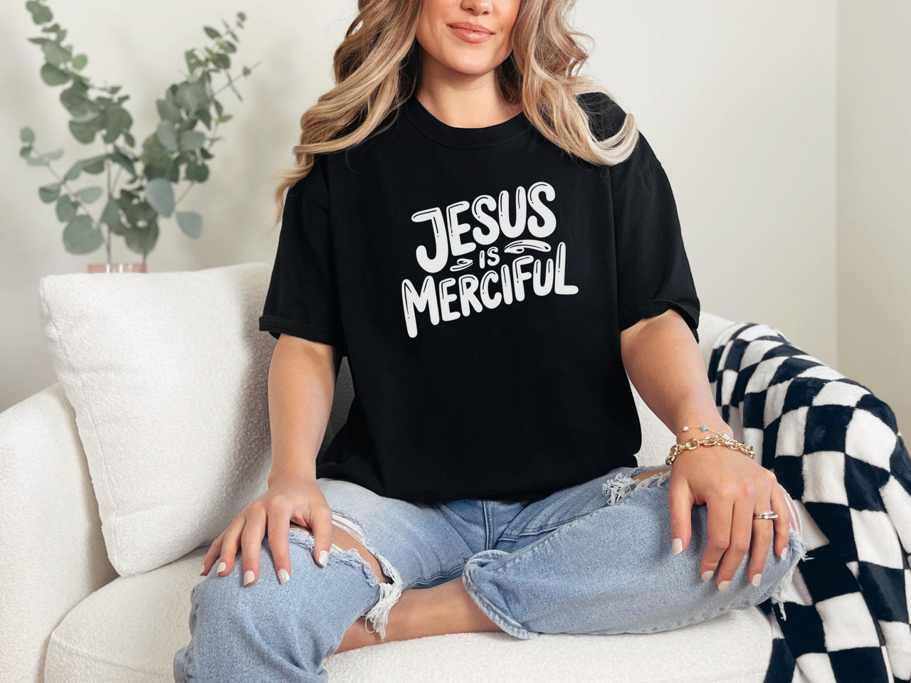 Jesus is Merciful Unisex Relaxed Fit T-Shirt - My Faith My Father