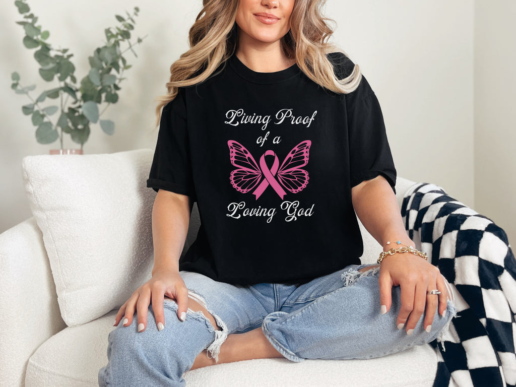 Living Proof Of A Loving God Butterfly Unisex Relaxed Fit T-Shirt