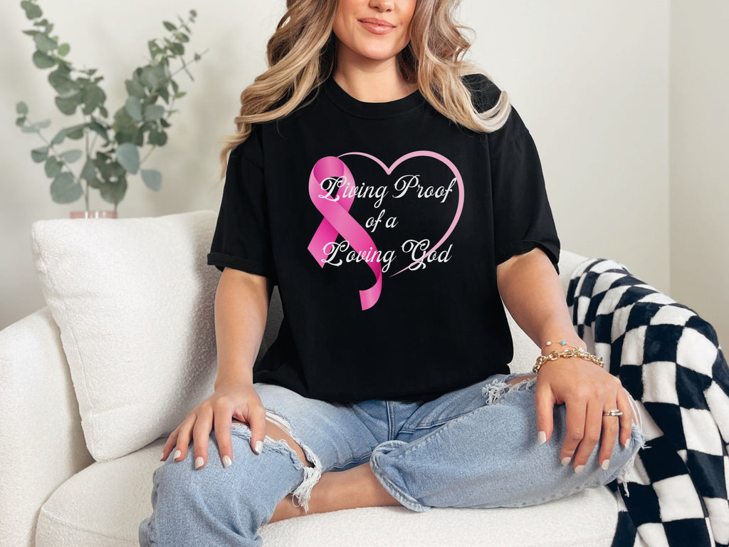 Living Proof Of A Loving God Heart Unisex Relaxed Fit T-Shirt