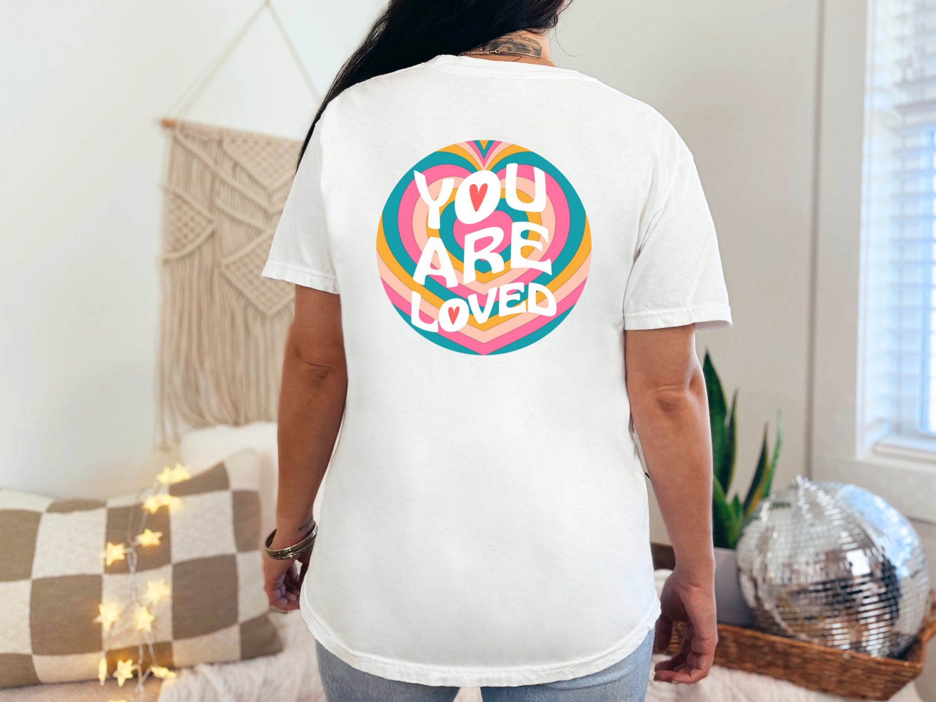 You Are Loved Retro Unisex Relaxed Fit T-Shirt - My Faith My Father