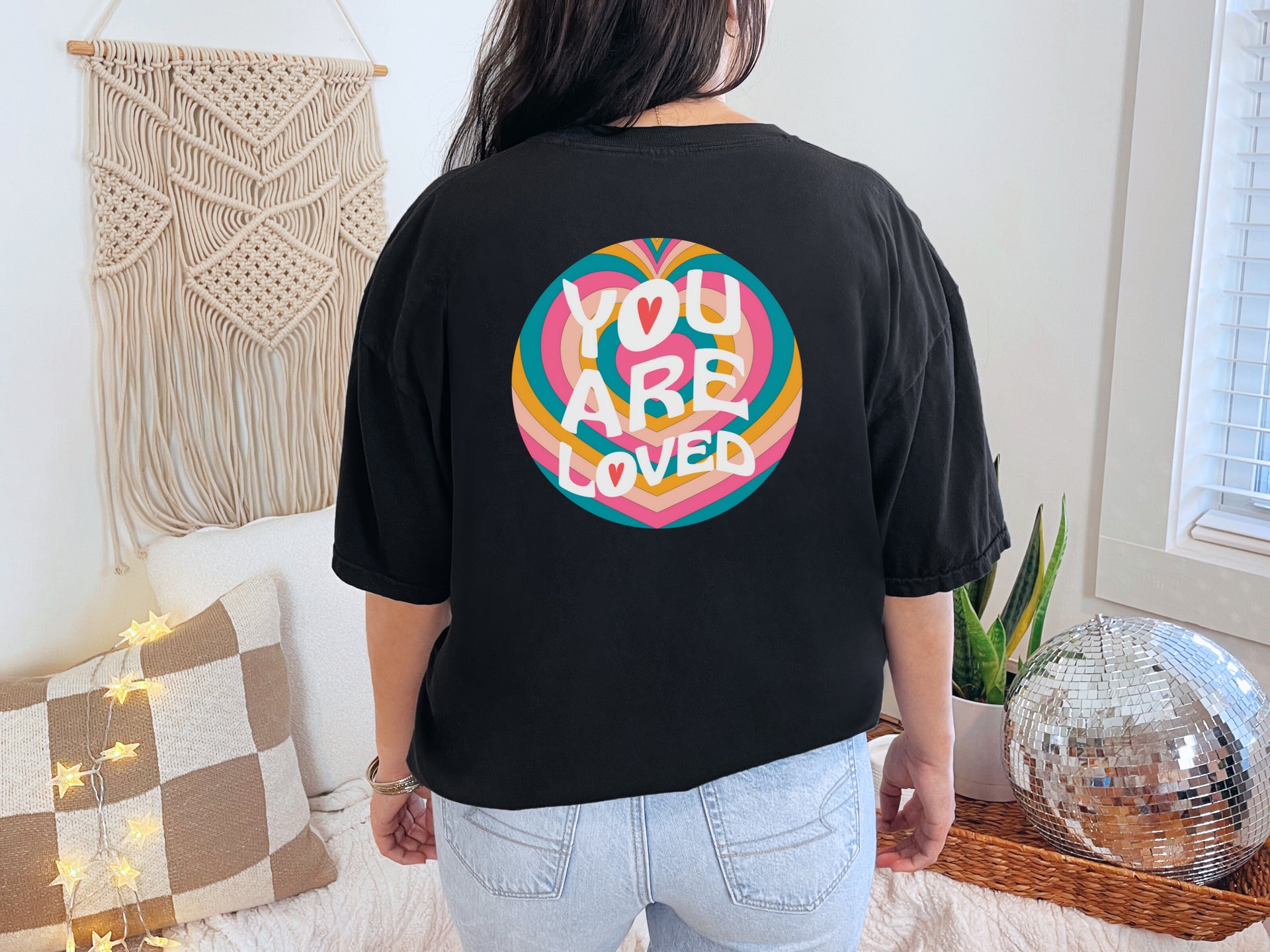 You Are Loved Retro Unisex Relaxed Fit T-Shirt - My Faith My Father