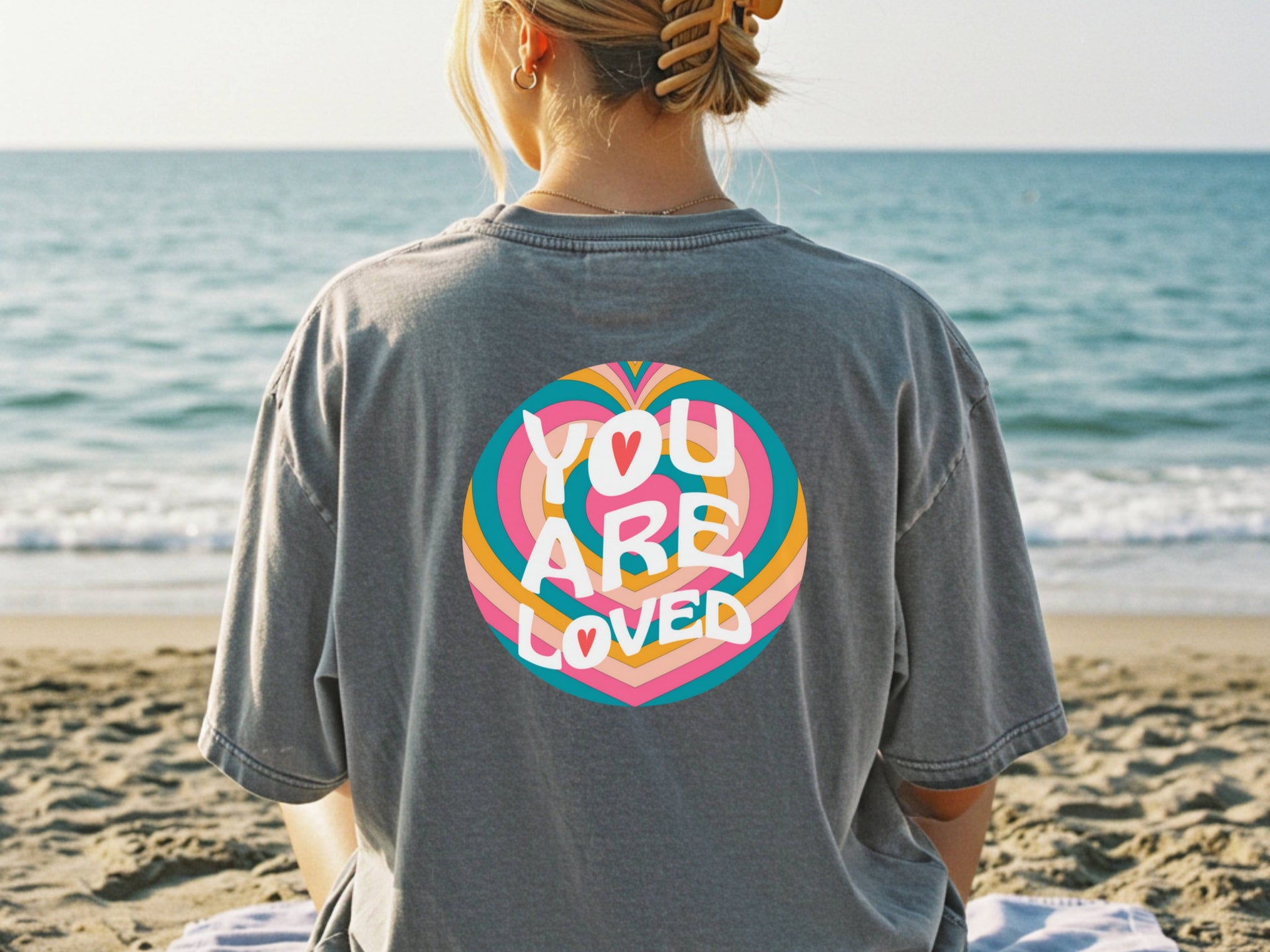 You Are Loved Retro Unisex Relaxed Fit T-Shirt - My Faith My Father