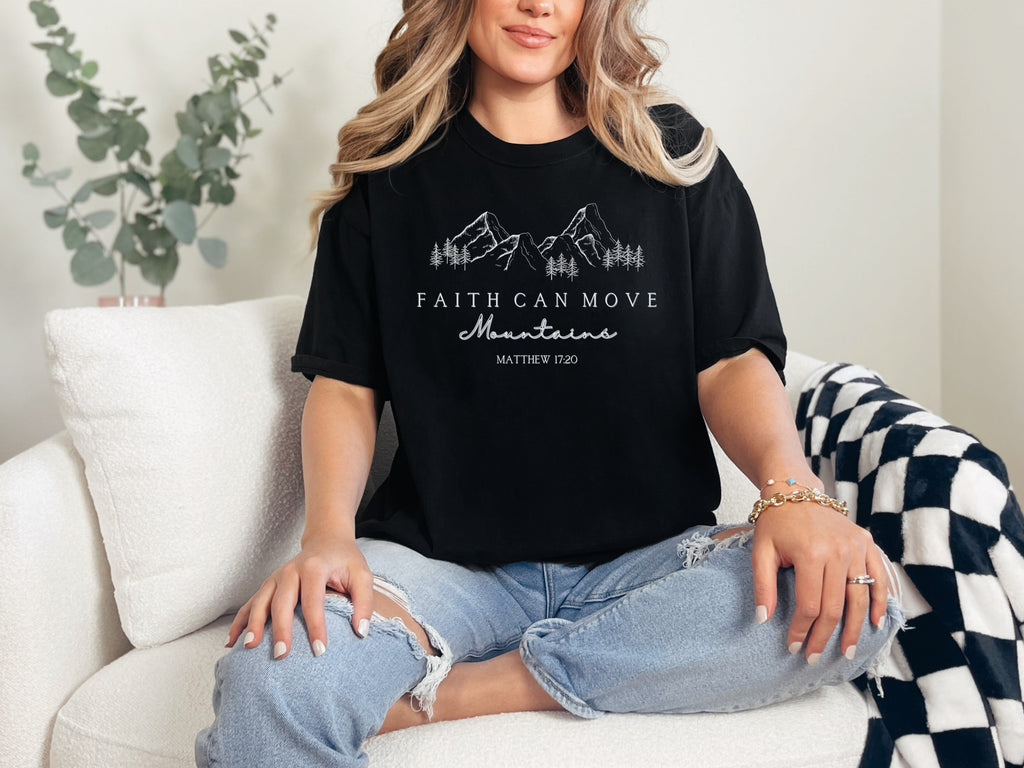 Faith Can Move Mountains Unisex Relaxed Fit T-Shirt