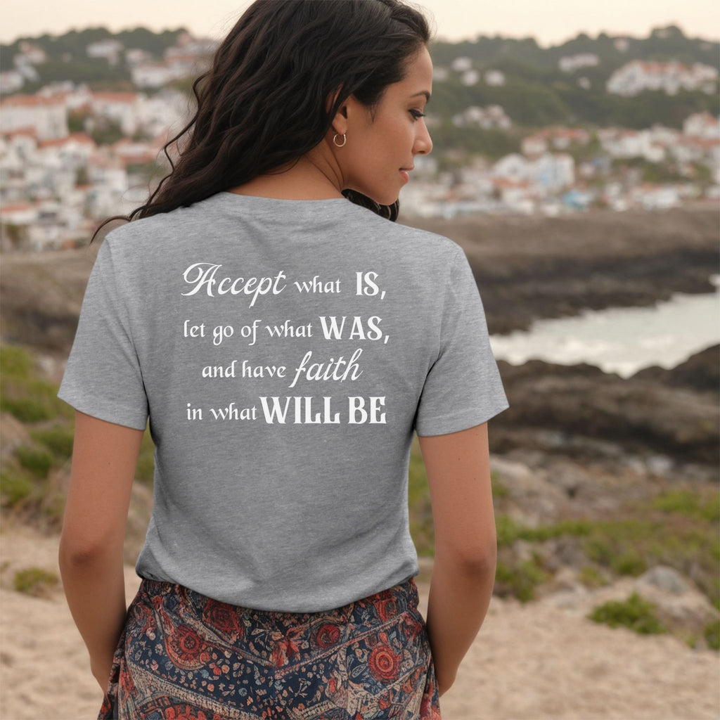 Accept What Is Unisex V-Neck Tee