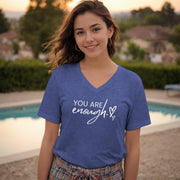 You Are Enough Unisex V-Neck T-Shirt - My Faith My Father