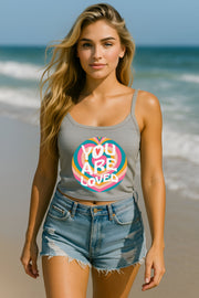 You Are Loved Retro Women's Spaghetti Strap Tank Top - My Faith My Father