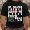 Isaiah 54:17 No Weapon Formed Against Me Unisex V-Neck T-Shirt