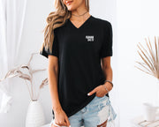 Isaiah 54:17 No Weapon Formed Against Me Unisex V-Neck T-Shirt - My Faith My Father