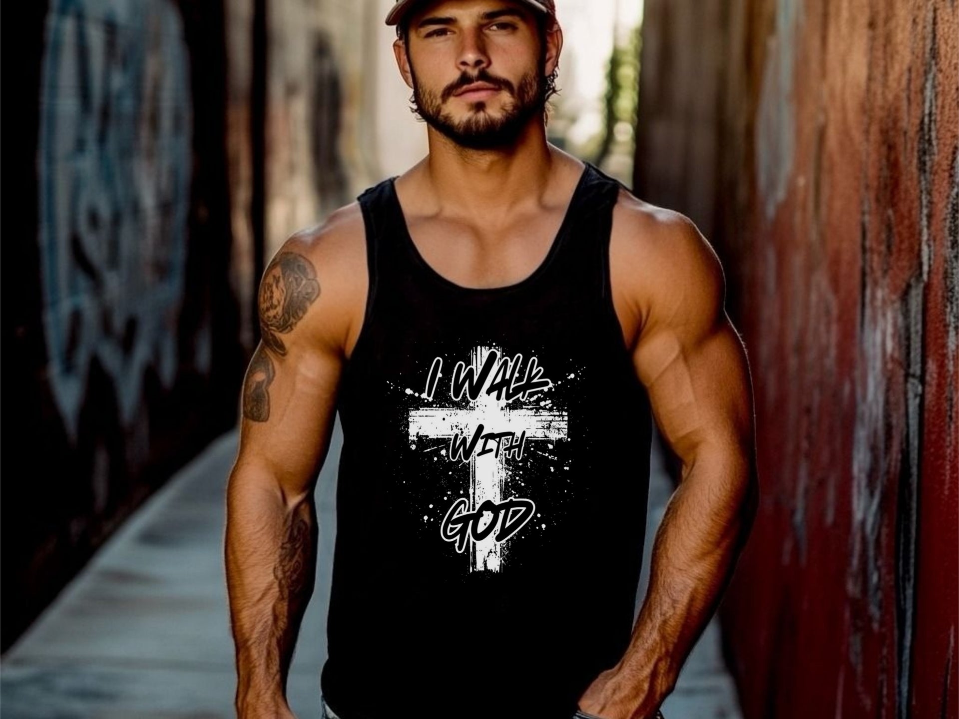 I Walk With God Unisex True-to-Size Tank Top - My Faith My Father