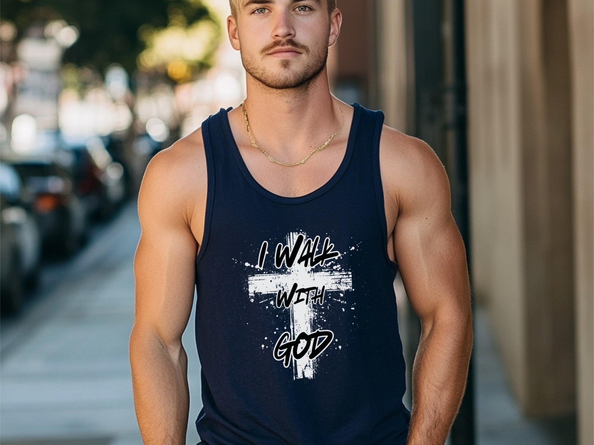 I Walk With God Unisex True-to-Size Tank Top - My Faith My Father