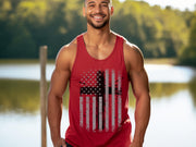 Flag With Cross Unisex True-to-Size Tank Top - My Faith My Father