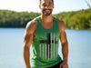 Flag With Cross Unisex True-to-Size Tank Top
