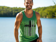 Flag With Cross Unisex True-to-Size Tank Top - My Faith My Father