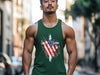 Flag Wrapped Cross – True-to-Size Unisex Tank Top
