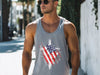 Flag Wrapped Cross – True-to-Size Unisex Tank Top