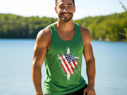 Flag Wrapped Cross – True-to-Size Unisex Tank Top - My Faith My Father