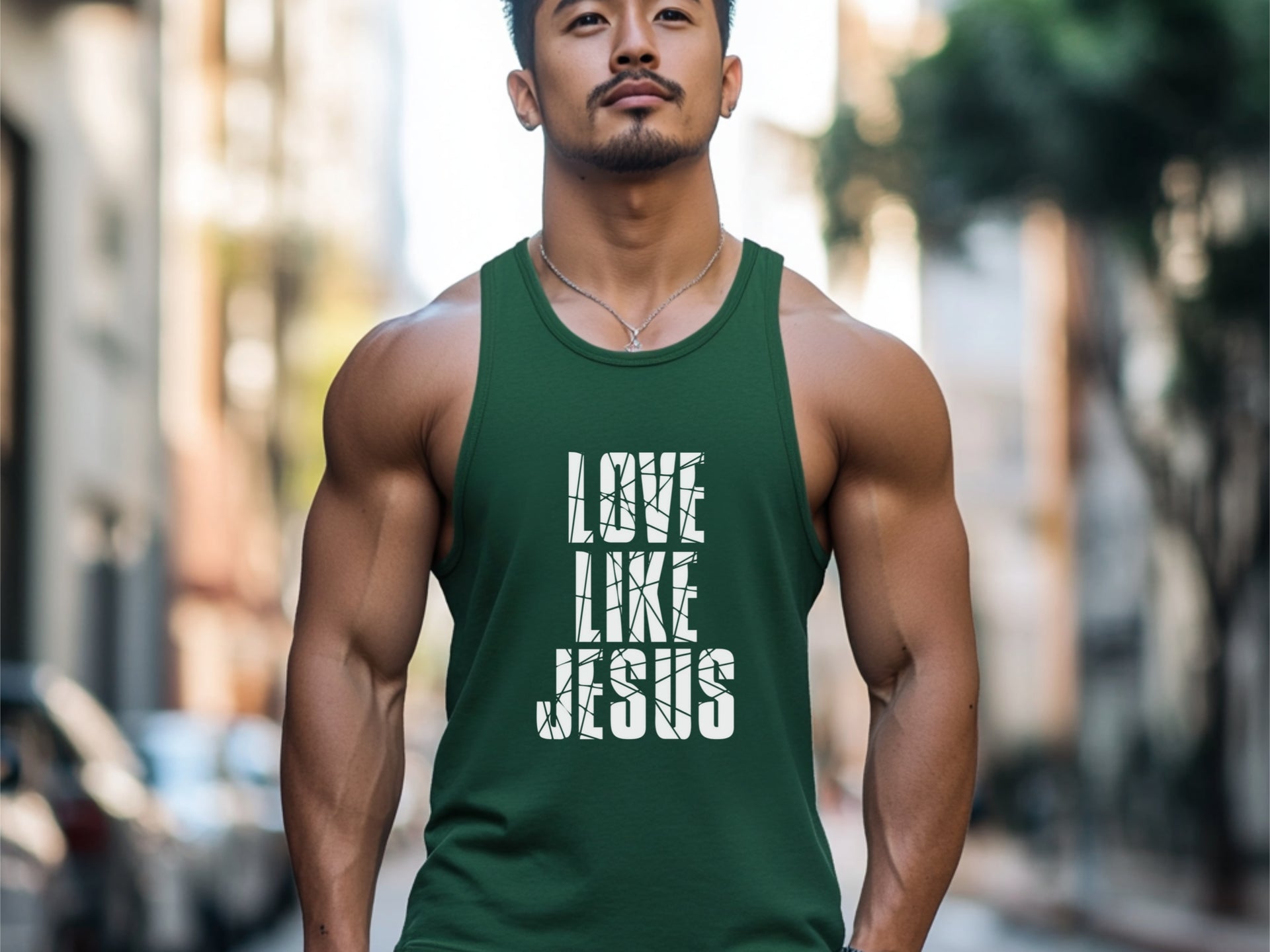 Love Like Jesus True - to -Size Unisex Tank Top - My Faith My Father