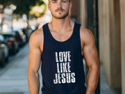 Love Like Jesus True - to -Size Unisex Tank Top - My Faith My Father
