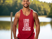 Love Like Jesus True - to -Size Unisex Tank Top - My Faith My Father