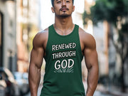 Renewed Through God – Unisex True-to-Size Christian Tank Top - My Faith My Father