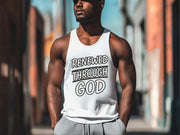 Renewed Through God – Unisex True-to-Size Christian Tank Top - My Faith My Father