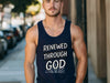 Renewed Through God – Unisex True-to-Size Christian Tank Top