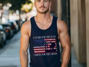 I Stand for the Flag, I Kneel for the Cross Unisex True-to-Size Tank Top - My Faith My Father