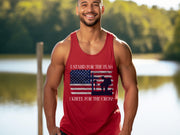 I Stand for the Flag, I Kneel for the Cross Unisex True-to-Size Tank Top - My Faith My Father