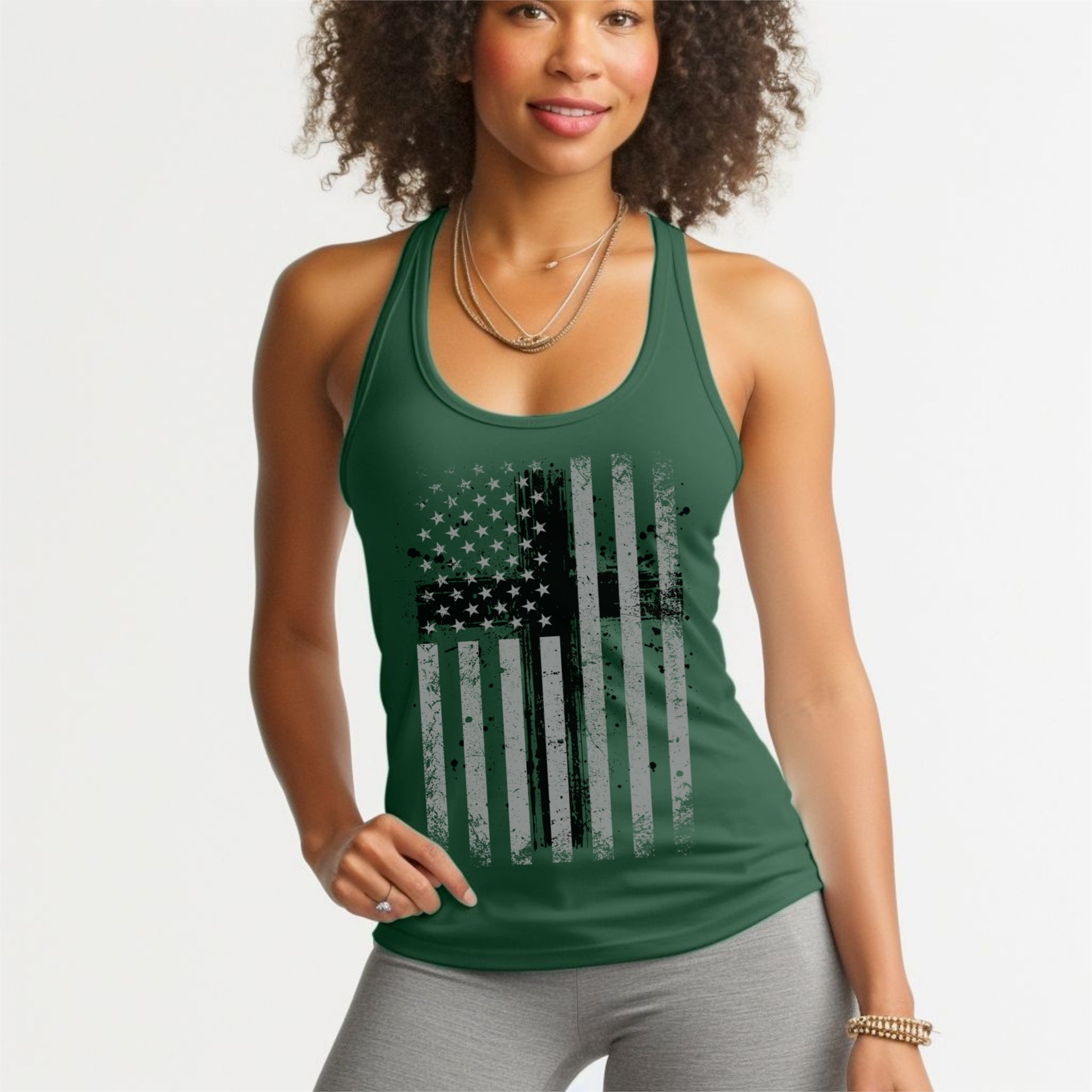Flag With Cross Unisex True-to-Size Tank Top - My Faith My Father