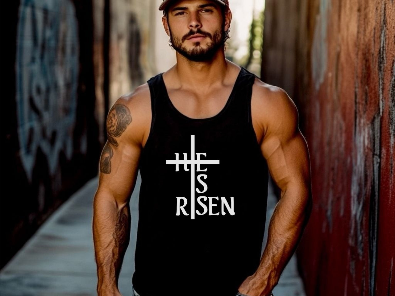 He is Risen Unisex True-to-Size Tank Top