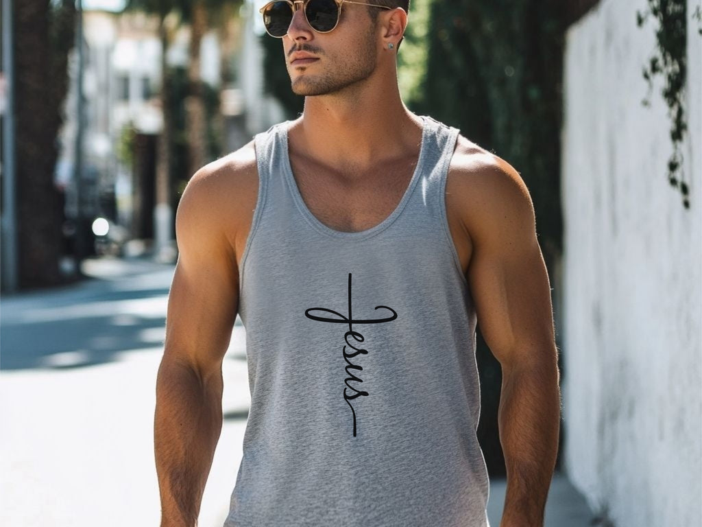 Jesus Cross Unisex True-to-Size Tank Top