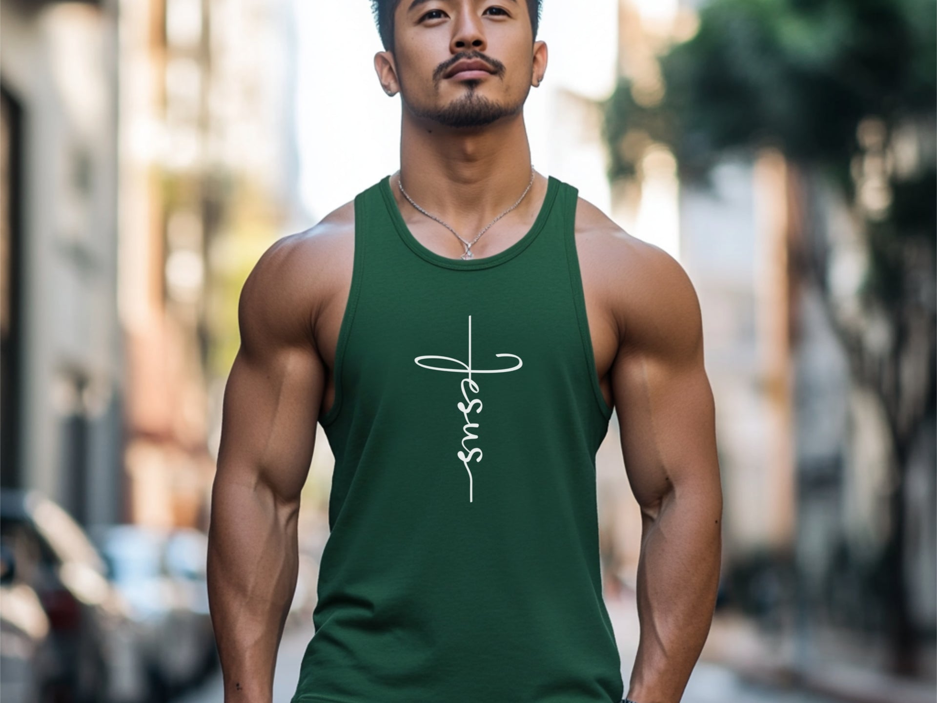 Jesus Cross Unisex True-to-Size Tank Top - My Faith My Father