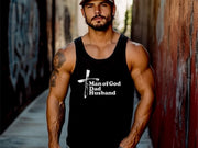 Man of God, Dad, Husband Unisex True-to-Size Tank Top - My Faith My Father