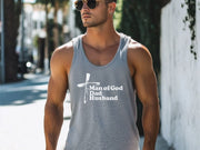 Man of God, Dad, Husband Unisex True-to-Size Tank Top - My Faith My Father