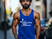 Man of God, Dad, Husband Unisex True-to-Size Tank Top - My Faith My Father