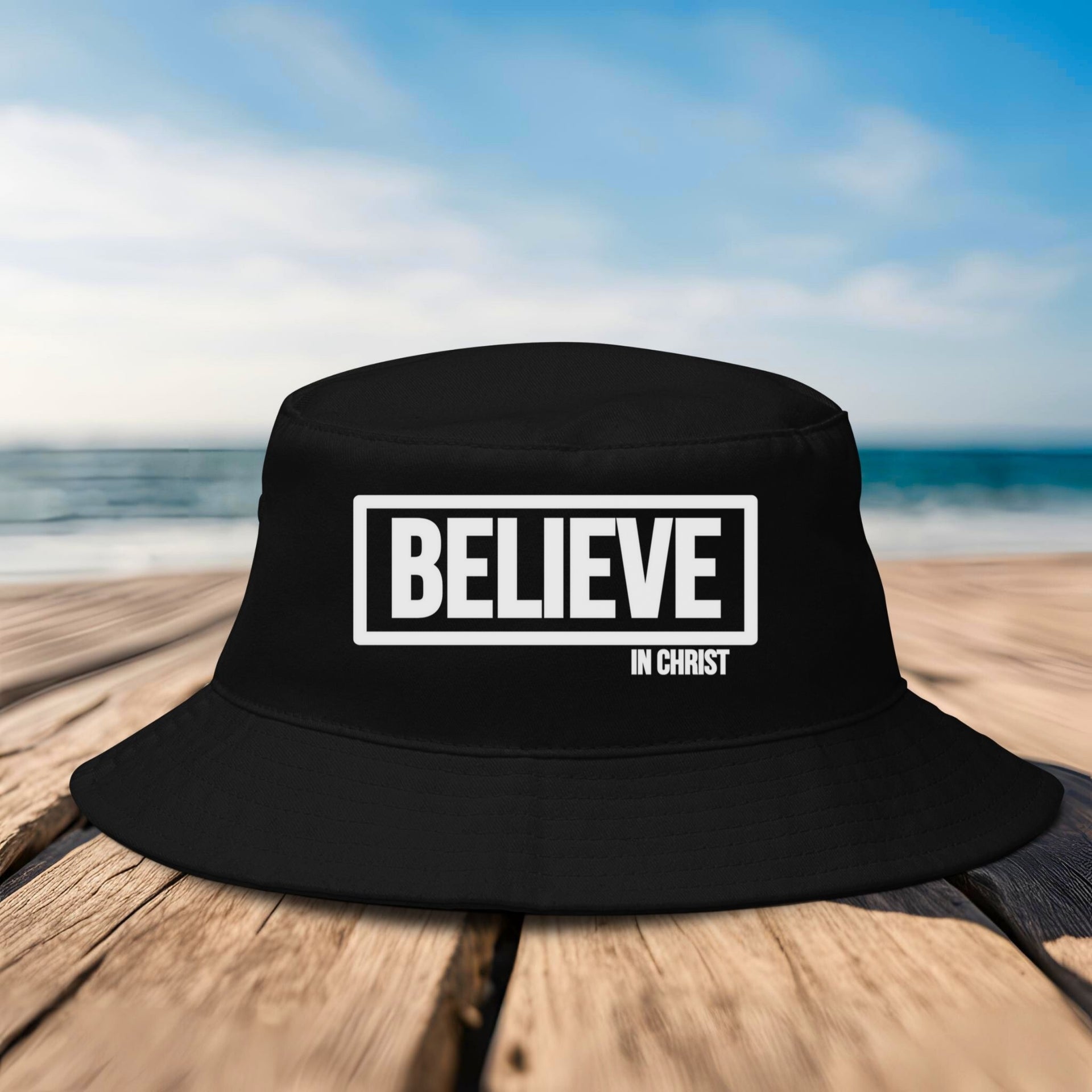 Believe In Christ Bucket Hat, Inspiring Fashion Accessory, Perfect Gift for Summer, Festivals, and Outdoor Adventures, Believe - My Faith My Father
