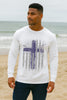 Flag With Cross Unisex Relaxed Fit Long Sleeve T-Shirt - My Faith My Father