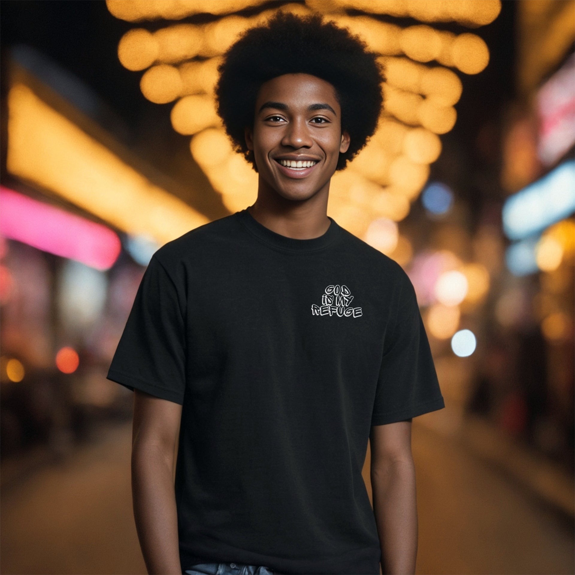 God is My Refuge Unisex Relaxed Fit T-Shirt - My Faith My Father