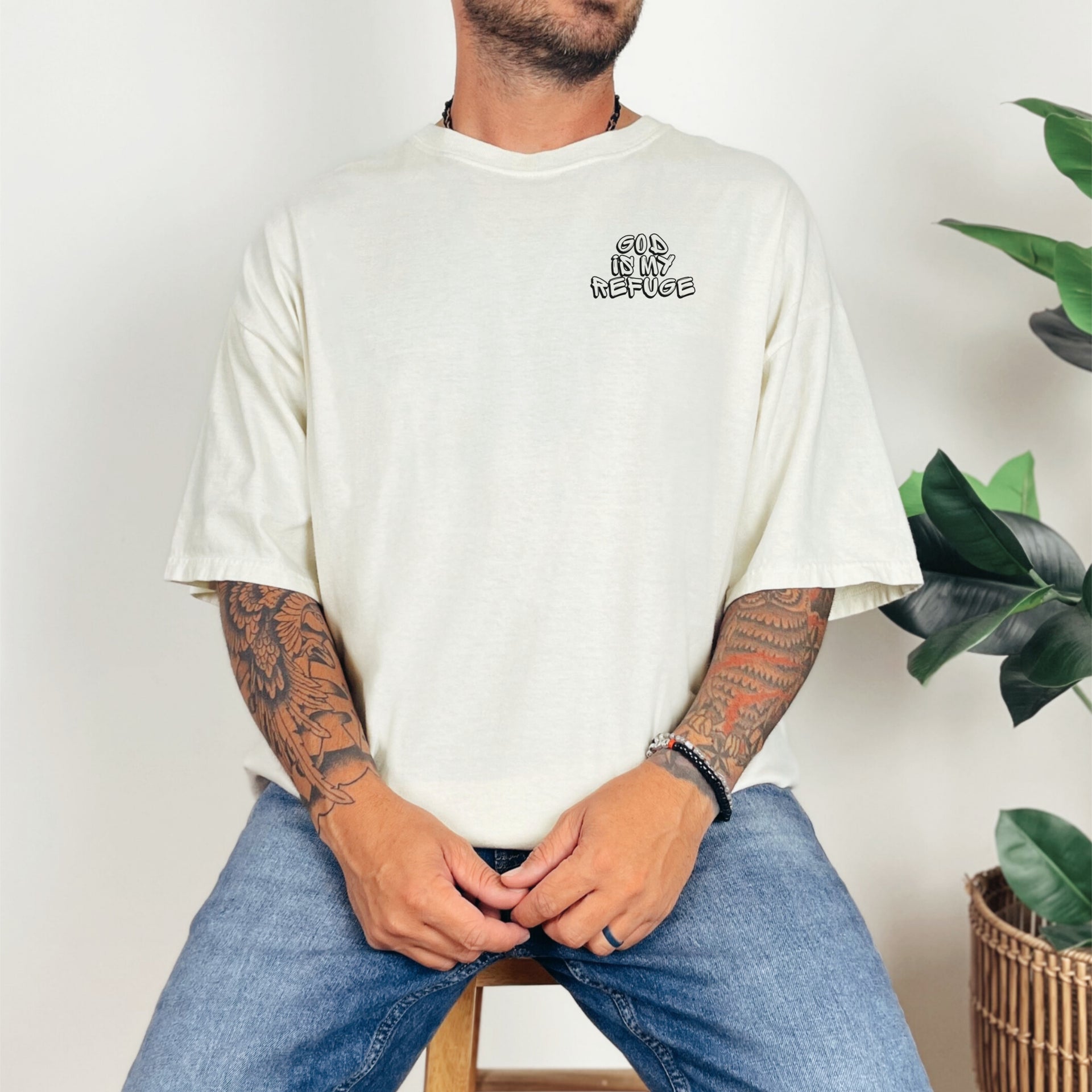 God is My Refuge Unisex Relaxed Fit T-Shirt - My Faith My Father